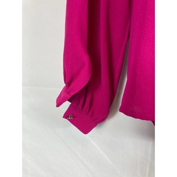 Cece Ruffled Asymmetric Long Sleeve Cold Shoulder Blouse Size XS - Picture 10 of 10